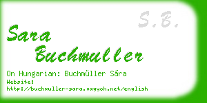 sara buchmuller business card