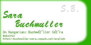 sara buchmuller business card